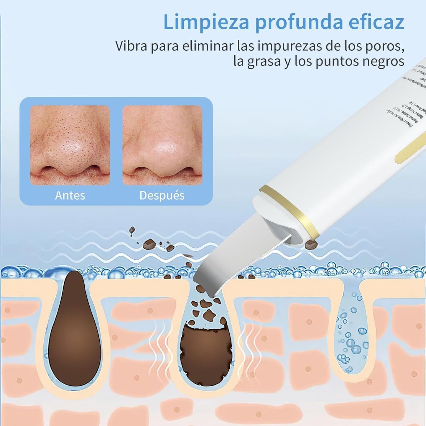 Paleta Ultrasónica Exfoliante 3 en 1 🤩