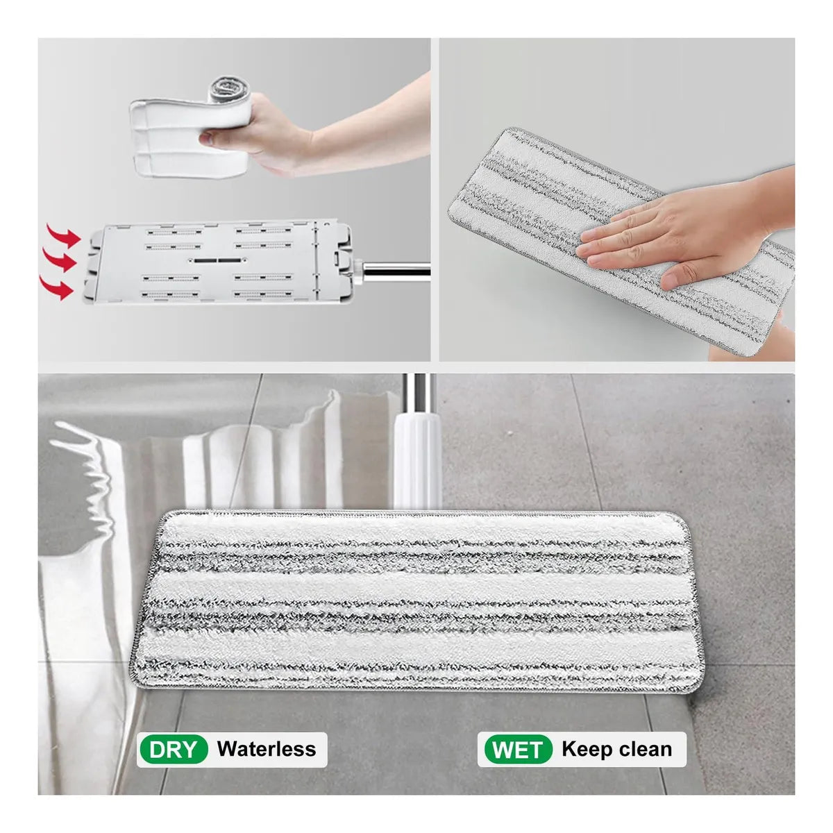 Repuesto Trapeador de Microfibra con velcro